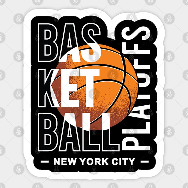 Basketball playoffs Sticker by Teefold